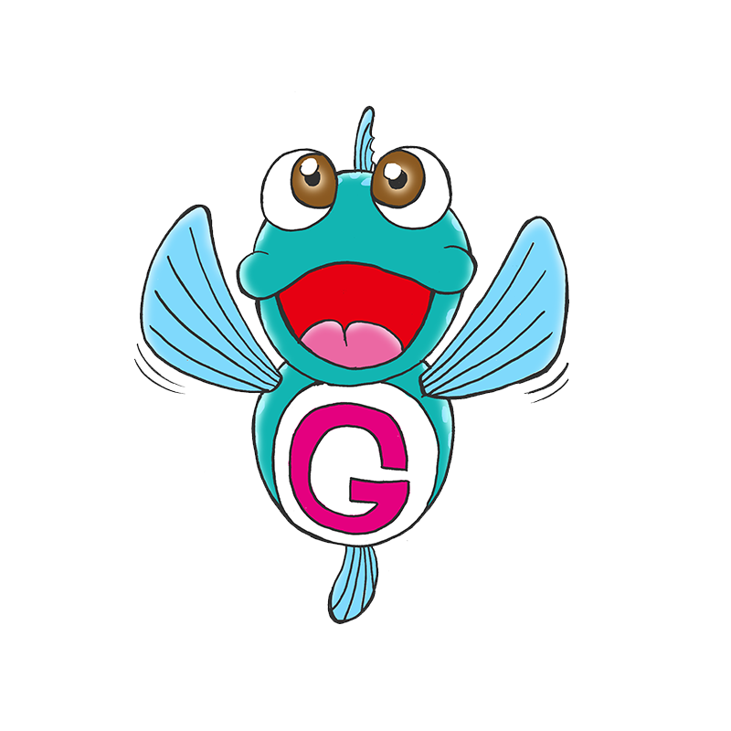 Blue and white fish mascot, giant - MASFR029497 - 2D / 3D mascots