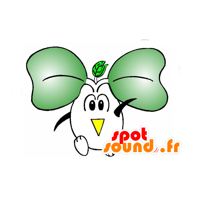 Mascotte de fruit vert, de légume souriant - MASFR029503 - Mascottes 2D/3D