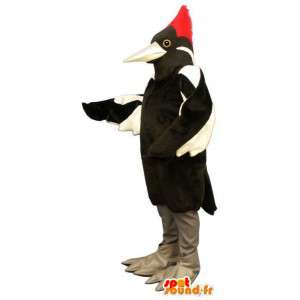 Mascot svart jay, svart og hvit fugl. Costume Jay - MASFR007447 - Mascot fugler