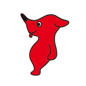 Mascotte de chien rouge, de renard - MASFR029536 - Mascottes 2D/3D