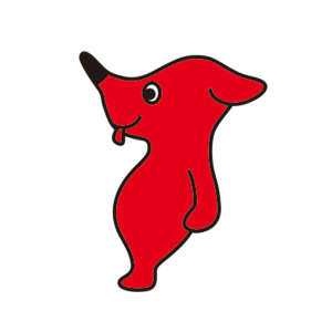 Red Dog mascotte, volpe - MASFR029536 - Mascotte 2D / 3D