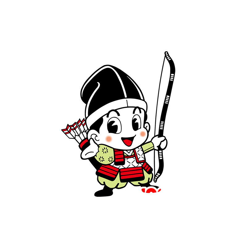 Mascotte Samurai caratteri asiatici - MASFR029539 - Mascotte 2D / 3D