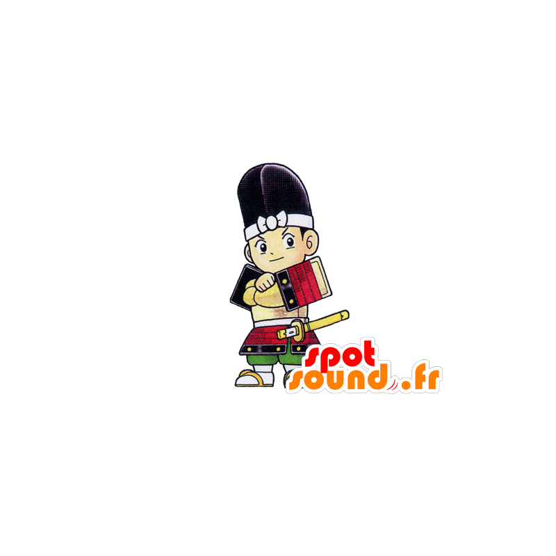 Mascota del samurai de caracteres asiáticos - MASFR029550 - Mascotte 2D / 3D