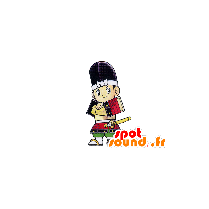 Mascotte Samurai caratteri asiatici - MASFR029550 - Mascotte 2D / 3D