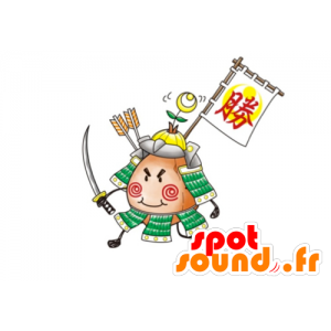 Mascotte de samouraï, de personnage asiatique - MASFR029568 - Mascottes 2D/3D