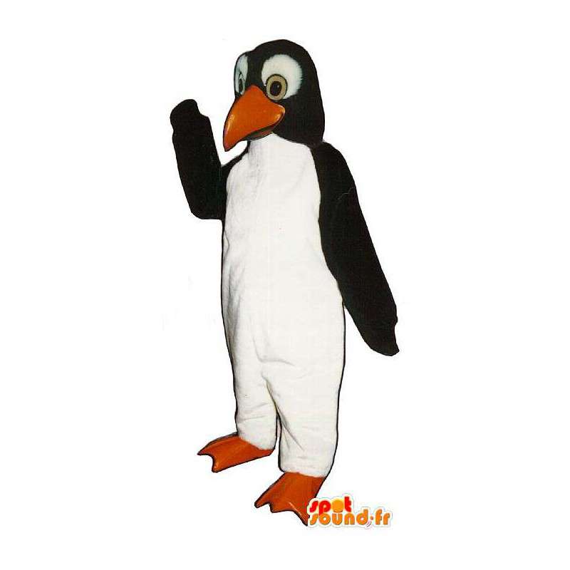 Sort og hvid pingvin maskot - Spotsound maskot kostume