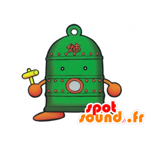 Mascot förmige grüne Glocke Tank - MASFR029578 - 2D / 3D Maskottchen