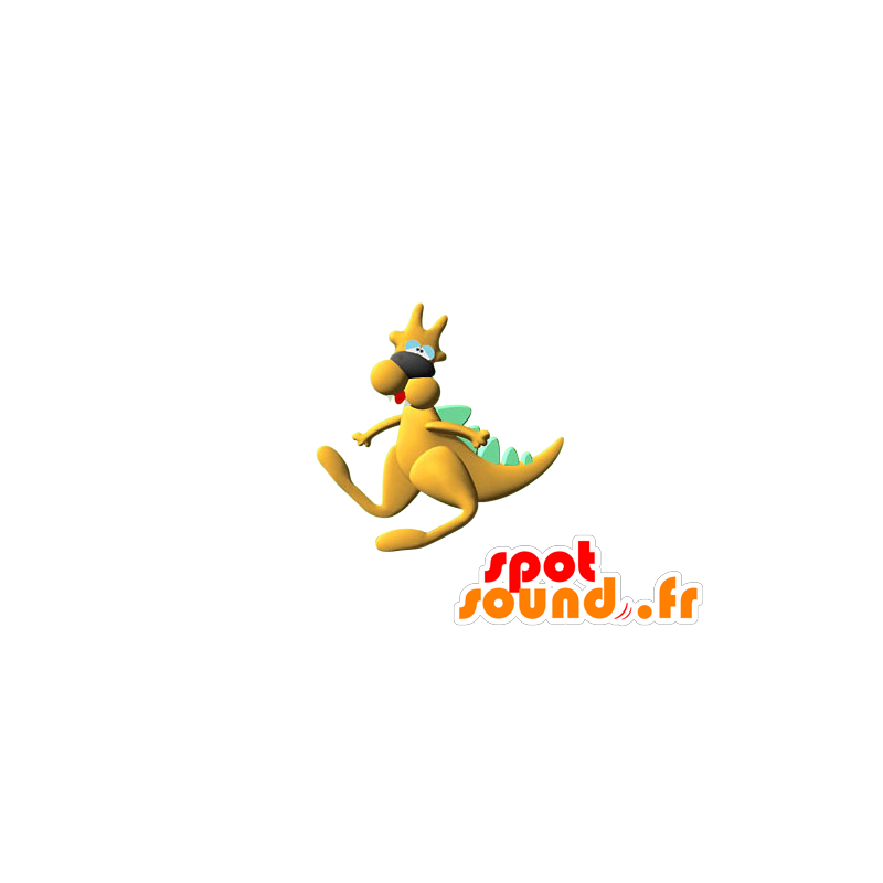 Brown kangaroo mascot dinosaur - MASFR029581 - 2D / 3D mascots