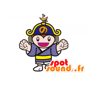 Mascota del samurai de caracteres asiáticos - MASFR029588 - Mascotte 2D / 3D