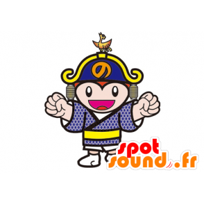 Mascotte de samouraï, de personnage asiatique - MASFR029588 - Mascottes 2D/3D