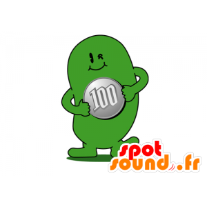 Pupazzo mascotte, mostro verde - MASFR029589 - Mascotte 2D / 3D