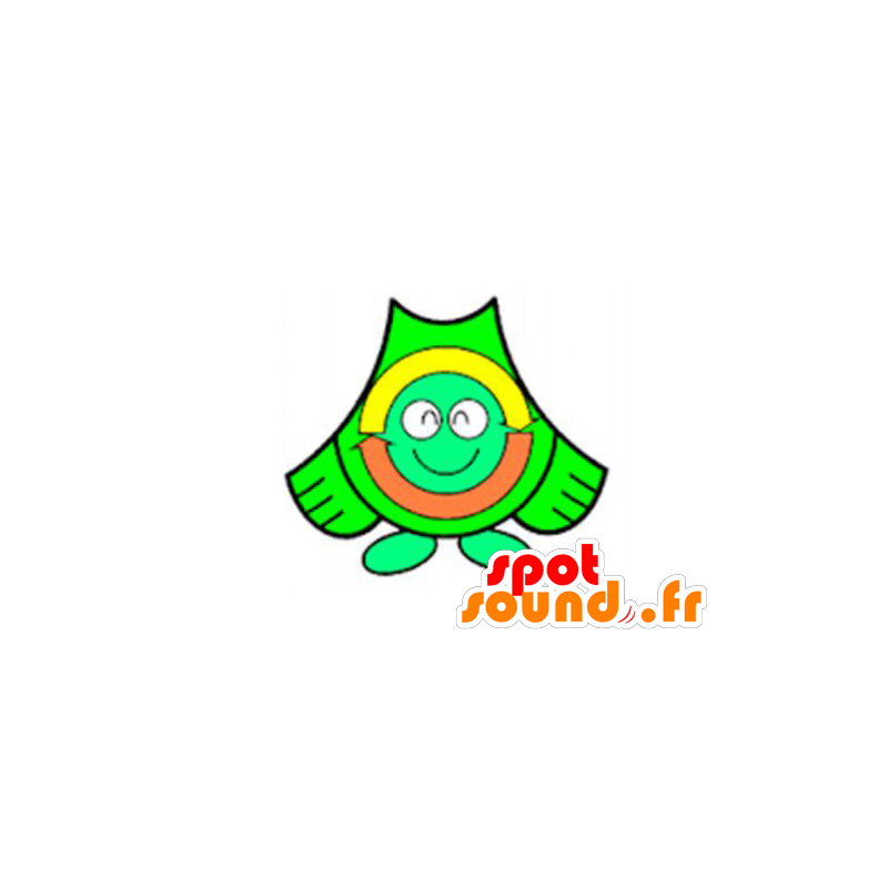 Grønn fugl maskot med resirkulert symbol - MASFR029594 - 2D / 3D Mascots