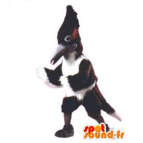 Mascot pájaro carpintero gigante en blanco y negro - MASFR007462 - Mascotas del océano