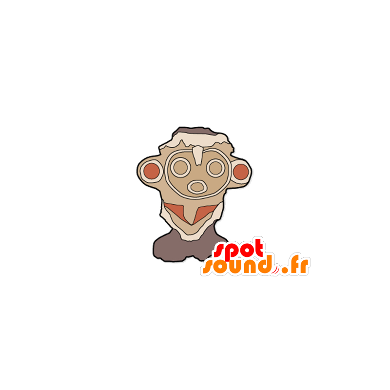 Brun vulkansk sten maskot - Spotsound maskot kostume Brun vulkansk sten maskot - Spotsound maskot kostume