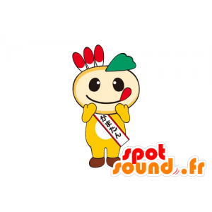 Mascot Rübe, Rettich, japanische Schriftzeichen - MASFR029612 - 2D / 3D Maskottchen