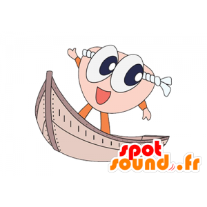 La mascota de espuma aprendiz de marinero en un barco - MASFR029613 - Mascotte 2D / 3D