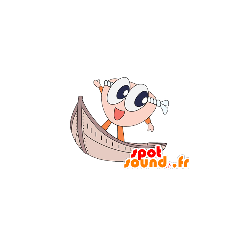 Mascot Schaum Lehrling Seemann auf einem Schiff - MASFR029613 - 2D / 3D Maskottchen