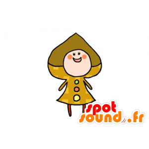 Gigantiske cookie maskot. smilende maskot - MASFR029615 - 2D / 3D Mascots
