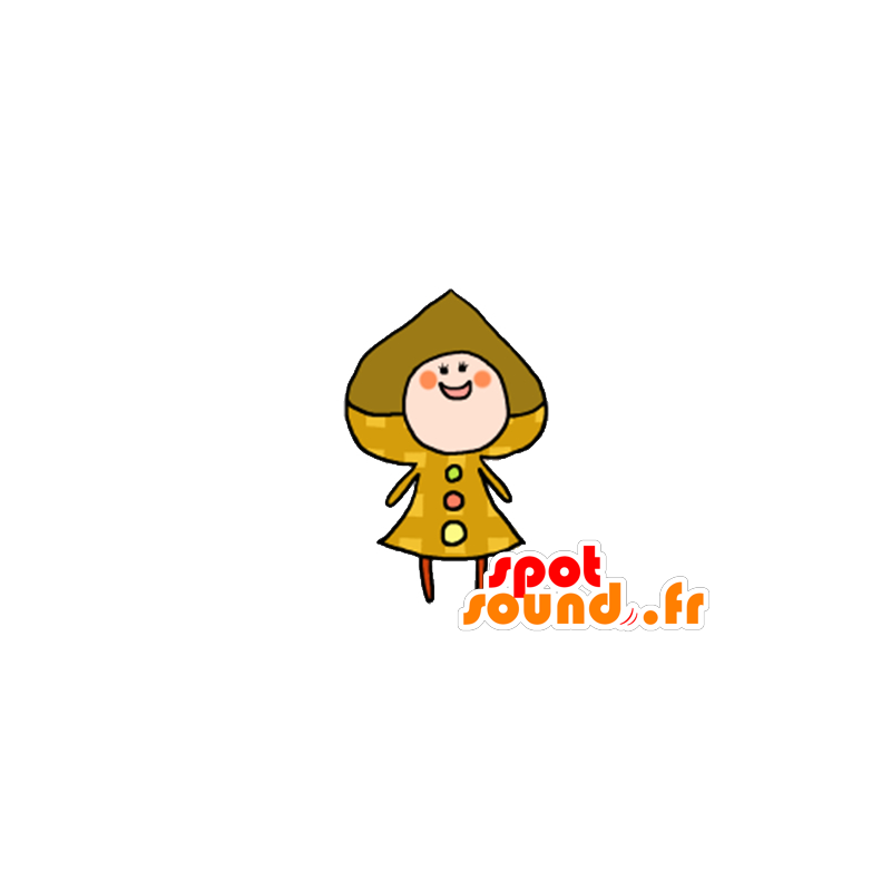 Giant cookie mascot. smiling mascot - MASFR029615 - 2D / 3D mascots