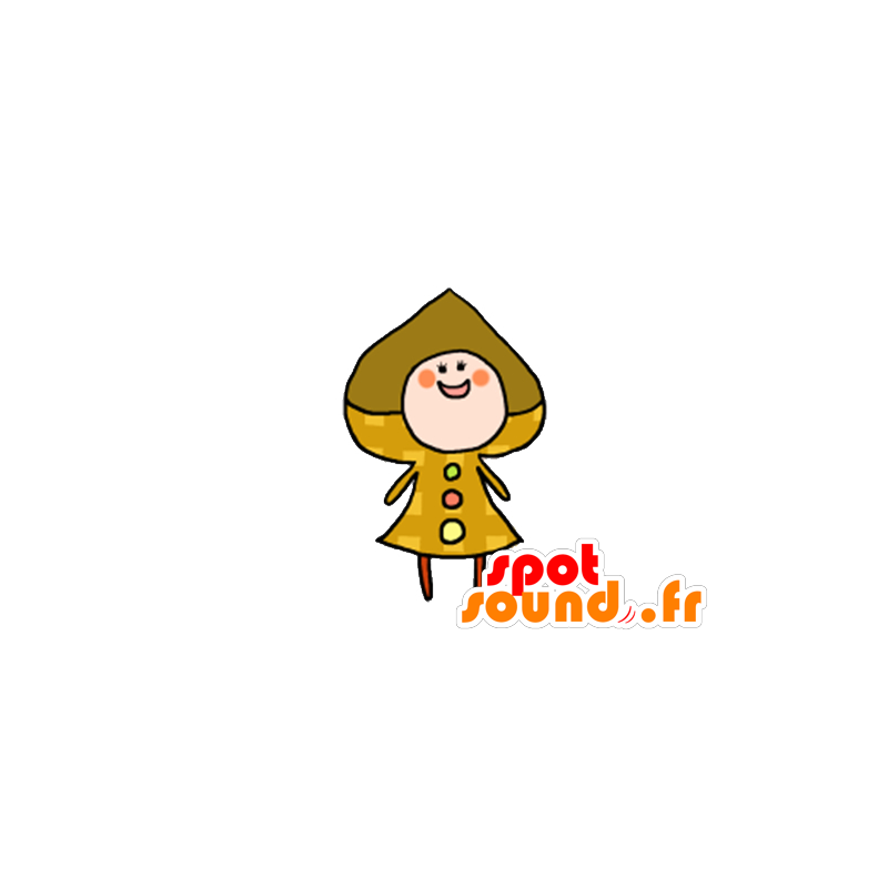 Gigante mascotte biscotto. mascotte sorridente - MASFR029615 - Mascotte 2D / 3D