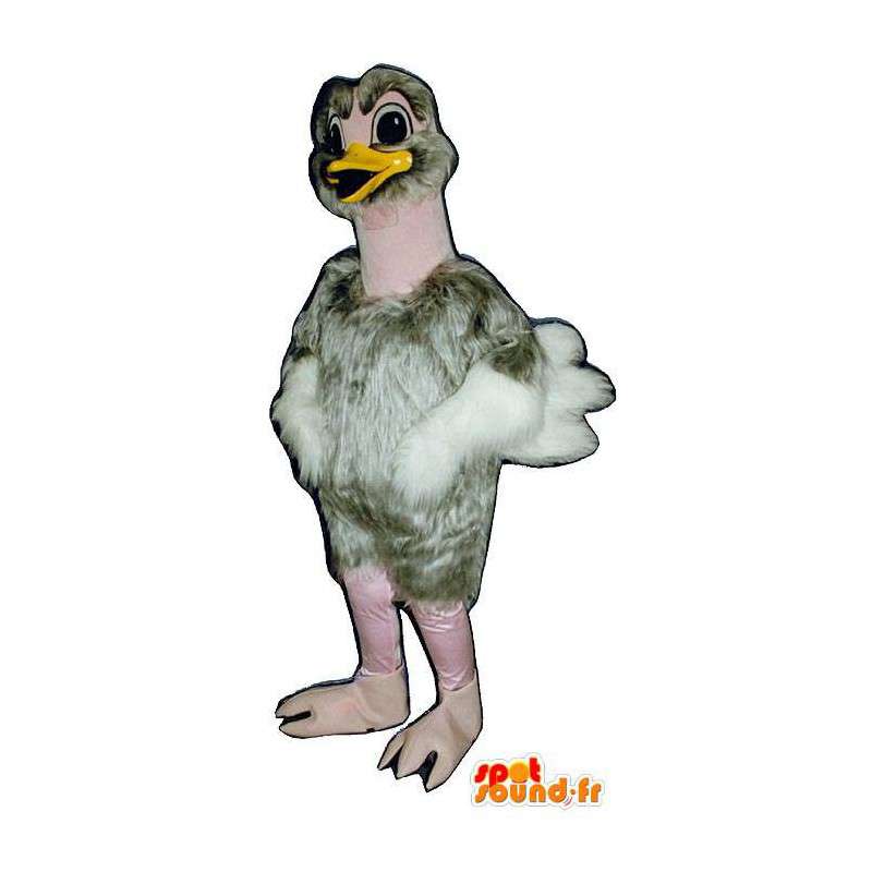 Mascot ostrich gray giant - MASFR007466 - Farm animals