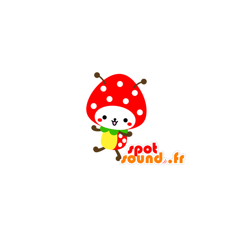 Mascotte d'insecte, de coccinelle - MASFR029618 - Mascottes 2D/3D