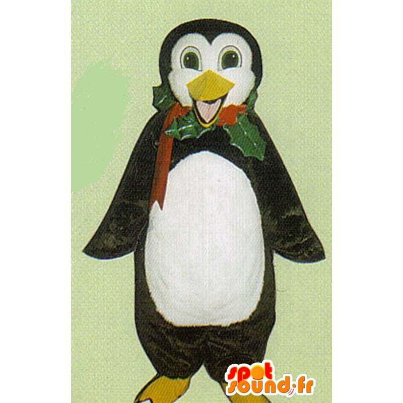 Mascote pinguim preto e branco - MASFR007467 - pinguim mascote