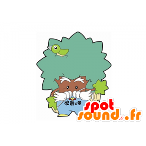 Gigantiske treet maskot, brunt og grønt - MASFR029626 - 2D / 3D Mascots