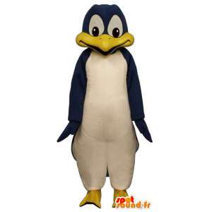 Azul e branco mascote pingüim - MASFR007468 - pinguim mascote