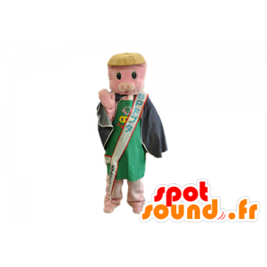 Mascot rosa gris, søte og fargerike - MASFR029627 - 2D / 3D Mascots