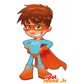 Superheld mascotte met een masker - MASFR029649 - 2D / 3D Mascottes