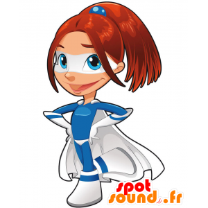 Nainen maskotti, supersankari, superwoman - MASFR029654 - Mascottes 2D/3D