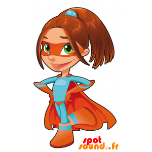 Mascot kvinne superhelt - MASFR029656 - 2D / 3D Mascots