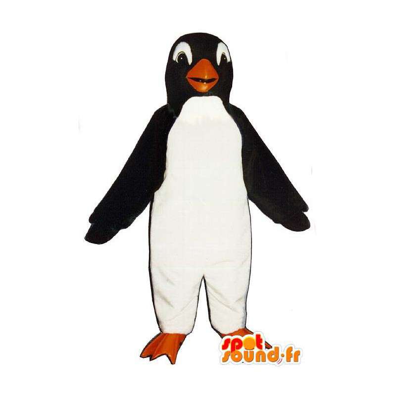 Mascote pinguim preto e branco - MASFR007475 - pinguim mascote