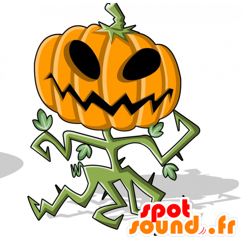 Mascot giant and scary pumpkin - MASFR029665 - 2D / 3D mascots