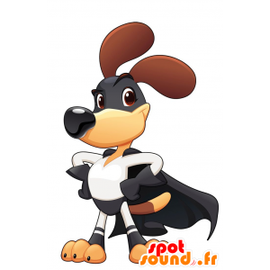 Koira maskotti pukeutunut supersankari puku - MASFR029677 - Mascottes 2D/3D