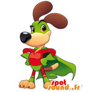 Hond mascotte gekleed in superheld outfit - MASFR029679 - 2D / 3D Mascottes