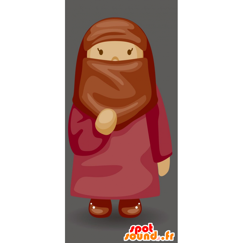 Mascotte ragazza orientale - MASFR029685 - Mascotte 2D / 3D