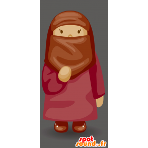 Mascotte de fille orientale - MASFR029685 - Mascottes 2D/3D