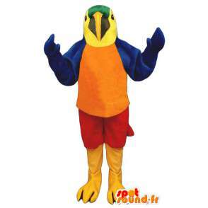 Barevný papoušek maskot. Parrot Costume - Maskoti papoušek - MASFR007482 - SpotSound.fr