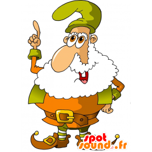 Mascotte de nain barbu. Mascotte de lutin - MASFR029700 - Mascottes 2D/3D