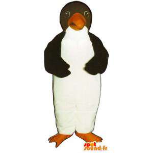 Hvid og sort pingvin maskot - Spotsound maskot kostume