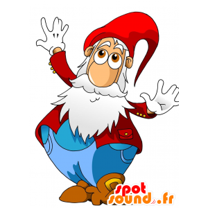 Mascotte de lutin, de nain. Mascotte barbue - MASFR029702 - Mascottes 2D/3D