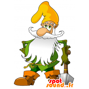 Dwarf mascot, old man. Leprechaun mascot - MASFR029703 - 2D / 3D mascots