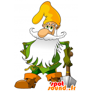 Mascotte de nain, de vieil homme. Mascotte de lutin - MASFR029703 - Mascottes 2D/3D