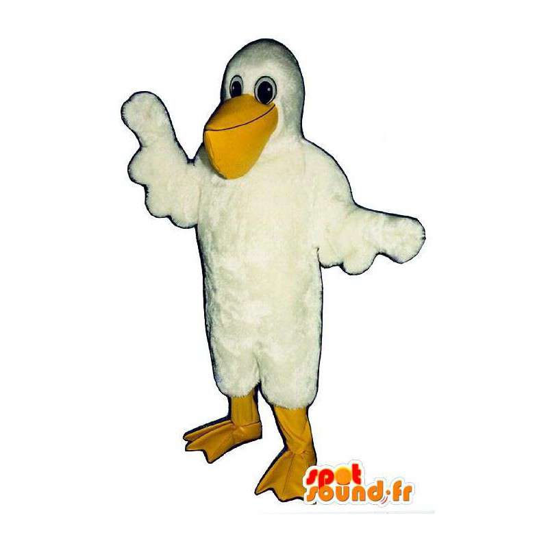 Mascot reuze pelikaan - Plush maten - MASFR007485 - Mascottes van de oceaan