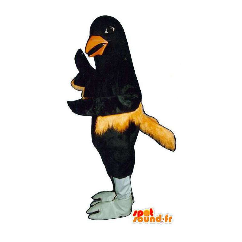 Blackbird maskot. Sort fugl kostume - Spotsound maskot kostume