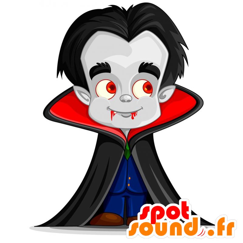 Vampire mascot. Mascot Dracula - MASFR029718 - 2D / 3D mascots