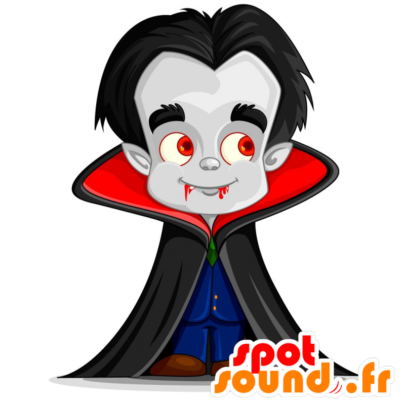 Upír maskot. maskot Dracula - MASFR029718 - 2D / 3D Maskoti
