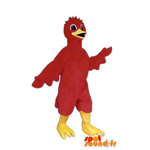 Uccello mascotte rossa. Adagiato Costume - MASFR007487 - Mascotte degli uccelli